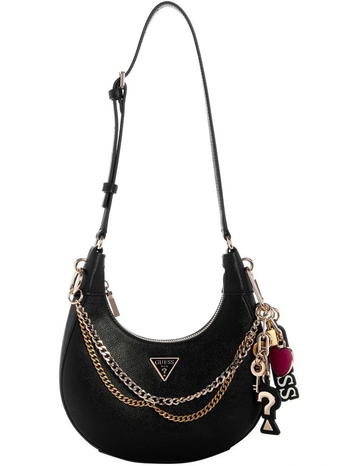 Davina Shoulder Bag in Black image 1