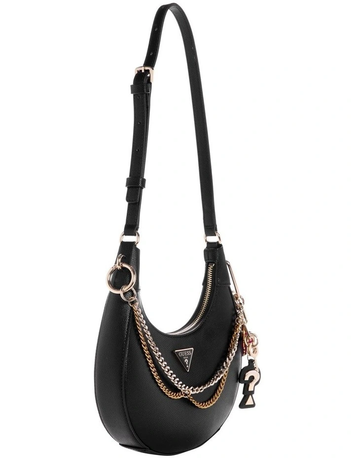 Davina Shoulder Bag in Black image 2