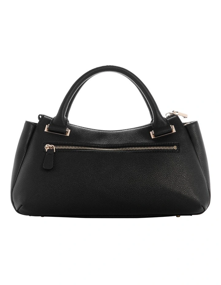 Evie Triple Comp Satchel Bag in Black image 3