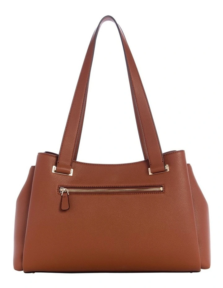 Evie Girlfriend Tote Bag in Cognac image 3