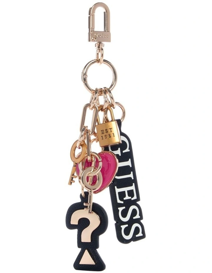 Charm Keychain Accessory in Multi image 1