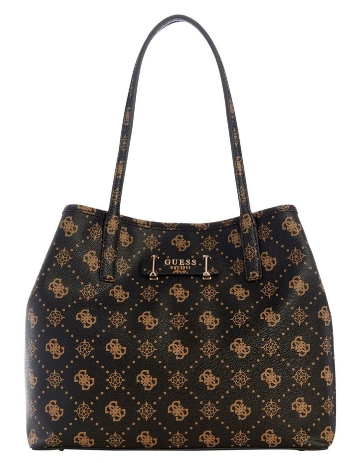 Carrie Logo Tote Bag in Espresso image 1