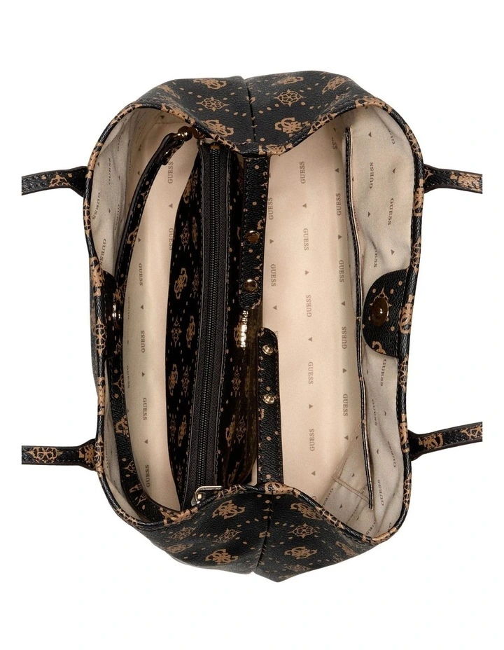 Carrie Logo Tote Bag in Espresso image 5