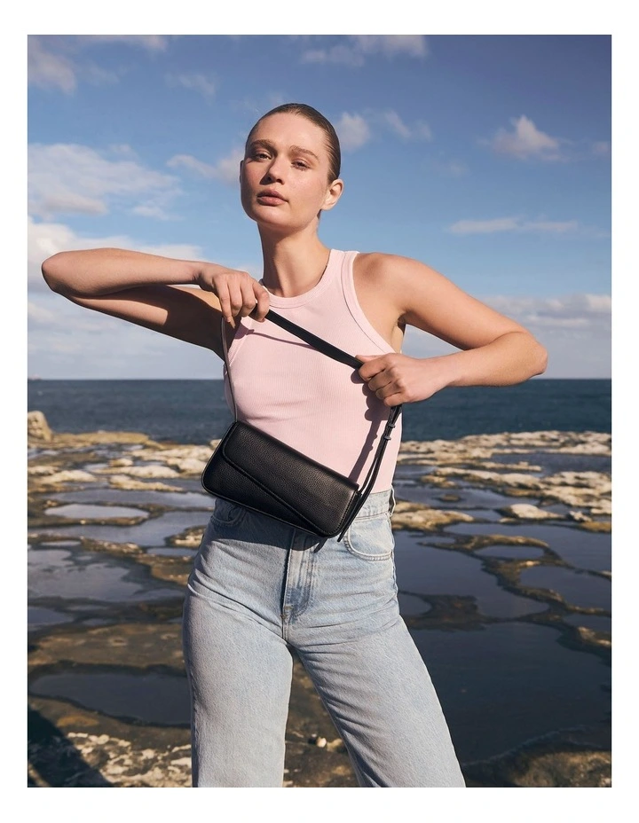 Overnight Obsession Shoulder Bag in Black image 7