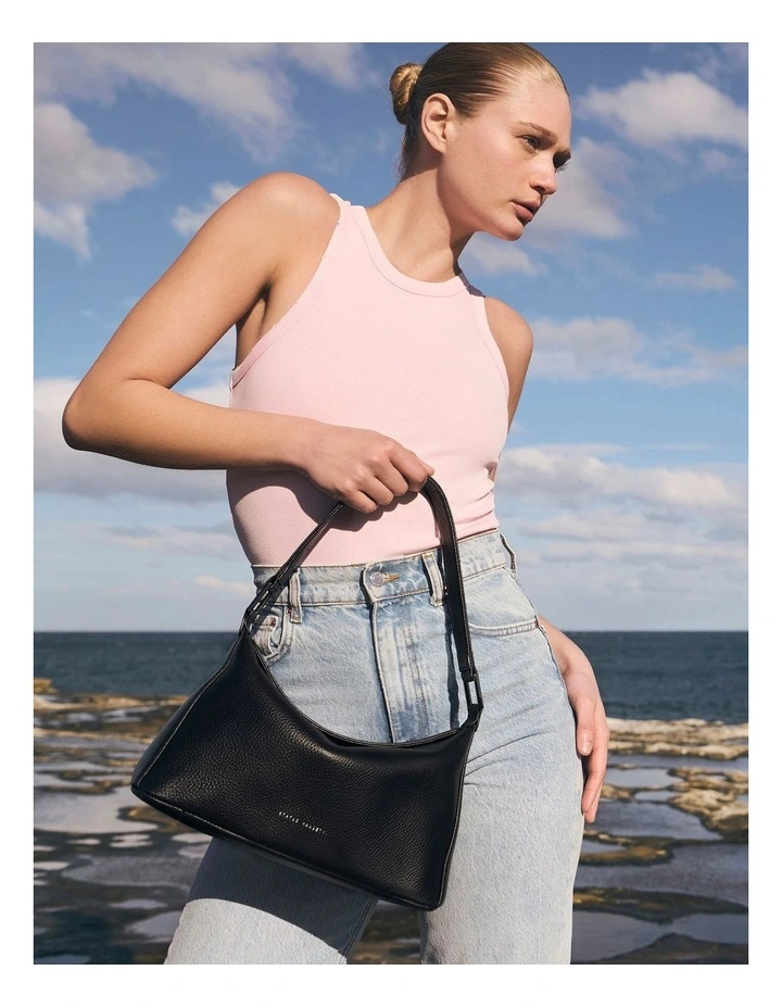 Think Twice Shoulder Bag in Black image 2