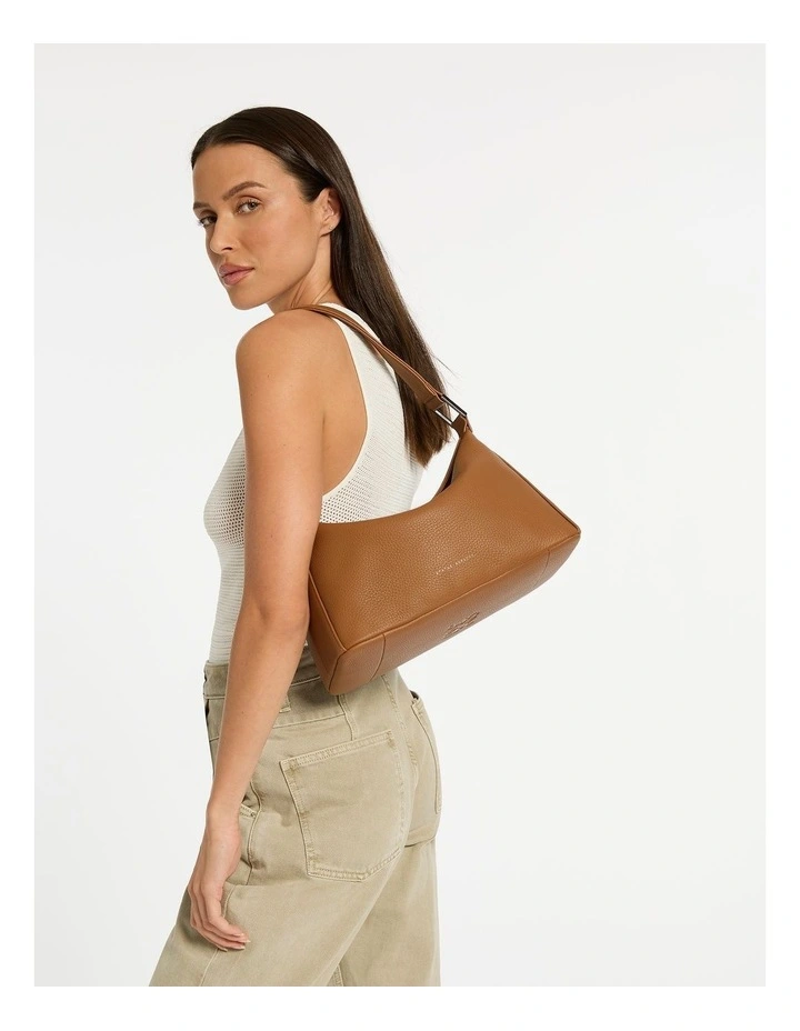 Think Twice Shoulder Bag in Camel image 2