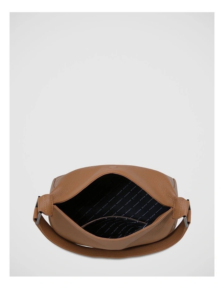 Think Twice Shoulder Bag in Camel image 5