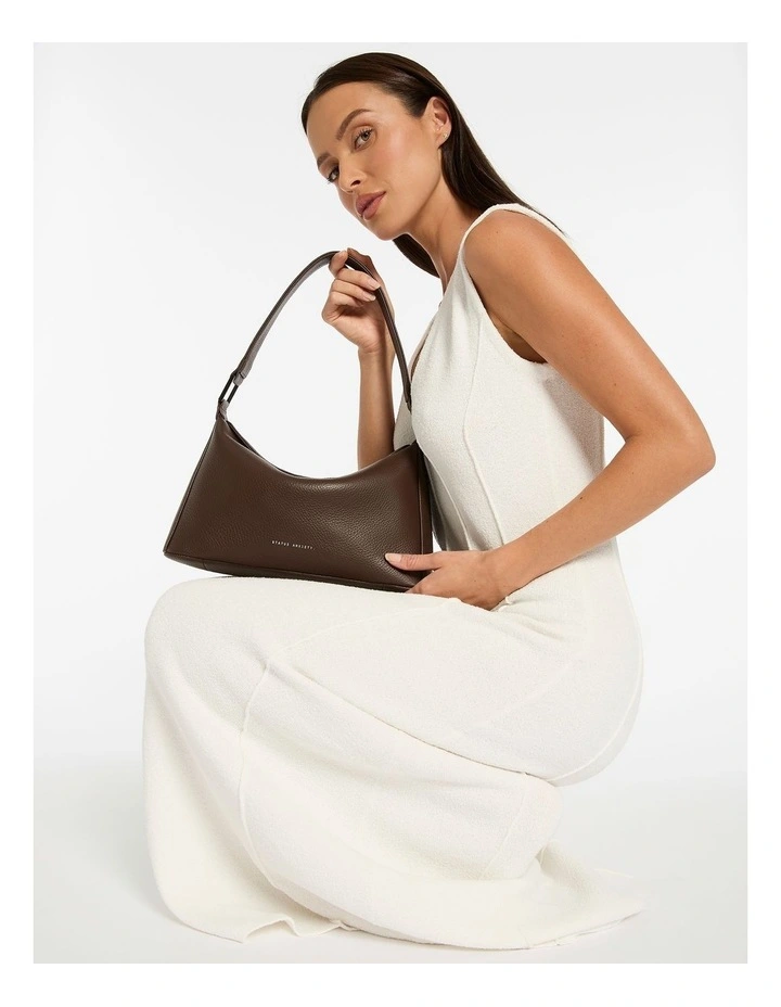 Think Twice Shoulder Bag in Cocoa image 7