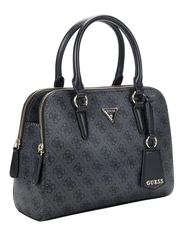 Sarai Status Satchel Bag in Coal Logo image 2