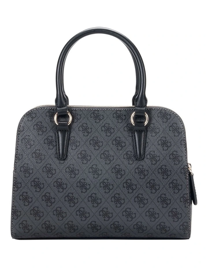 Sarai Status Satchel Bag in Coal Logo image 3