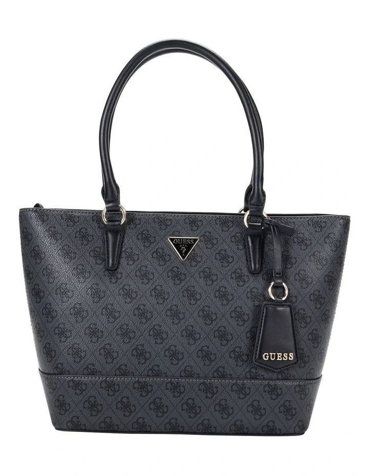 Sarai Top Zip Tote Bag in Coal Logo image 1