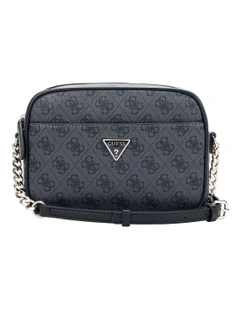 Sarai Camera Crossbody Bag in Coal Logo