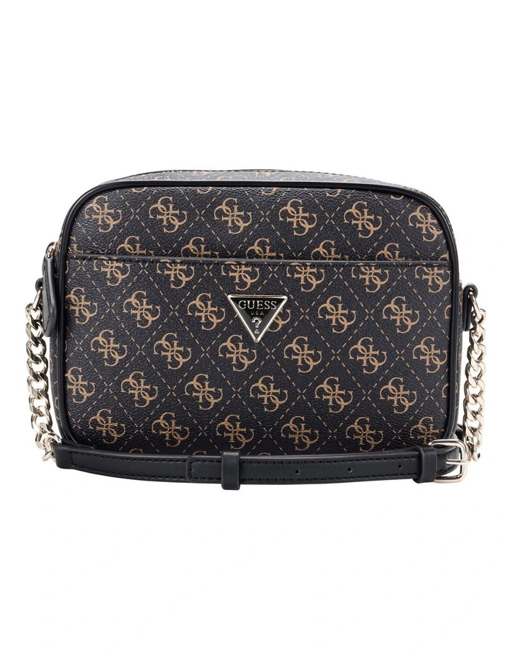 Sarai Camera Crossbody Bag in Brown Logo image 1