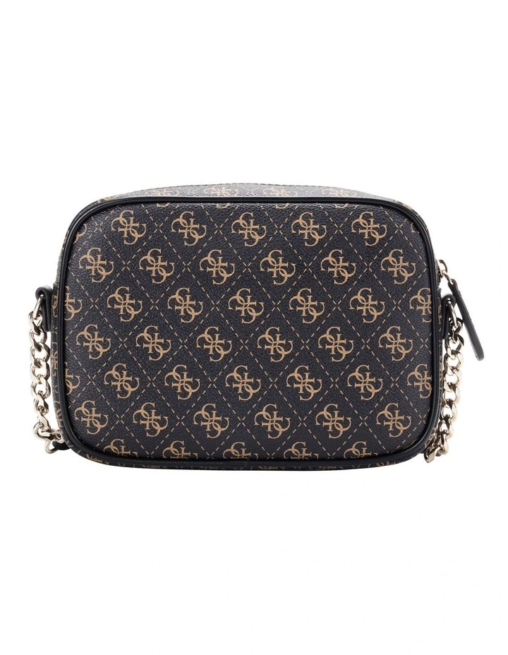 Sarai Camera Crossbody Bag in Brown Logo image 3