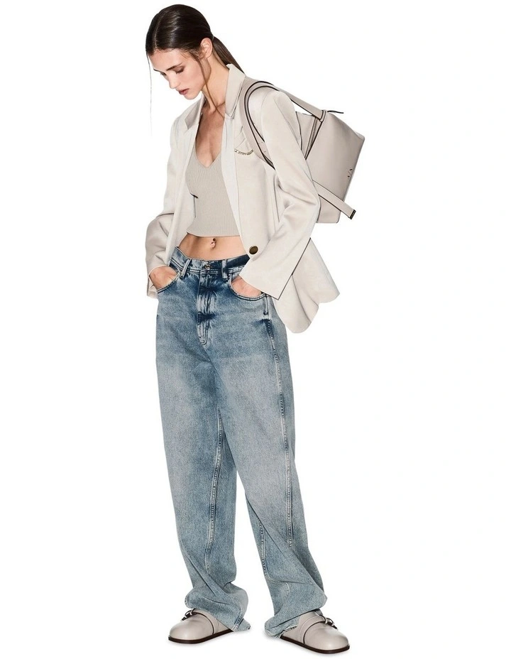 Alice Shopping Tote Bag in Sand image 6