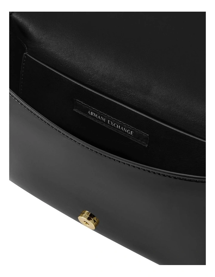 Amy Patent Crossbody Bag in Black image 4