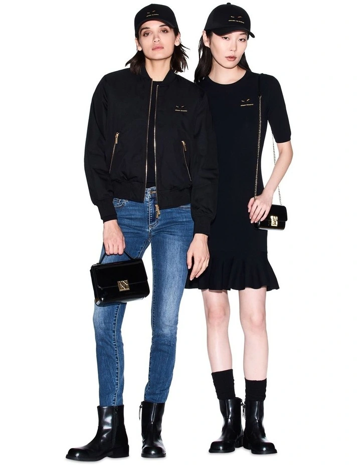 Amy Patent Crossbody Bag in Black image 6