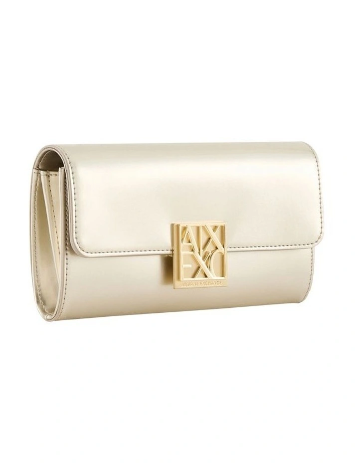 Amy Patent Crossbody Bag in Light Gold image 2
