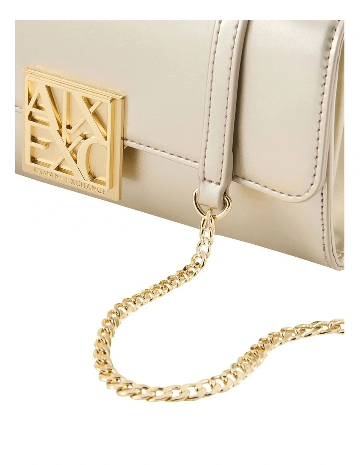 Amy Patent Crossbody Bag in Light Gold image 3
