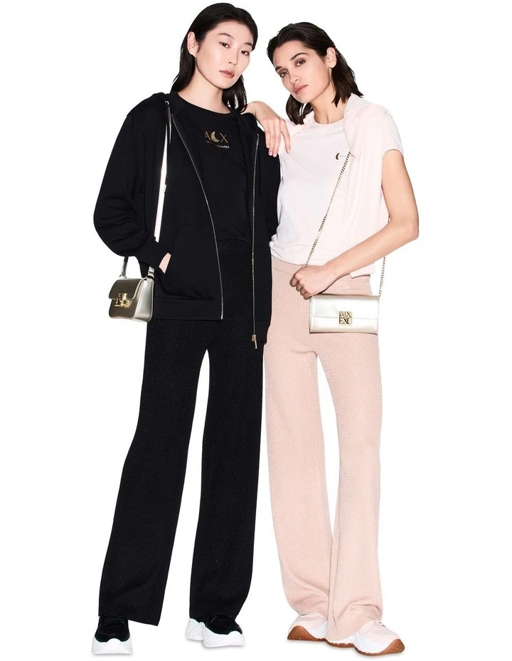 Amy Patent Crossbody Bag in Light Gold image 6