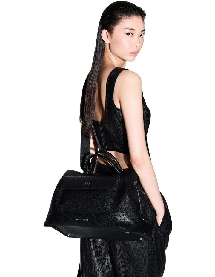 Nicole Tote Bag in Black image 7