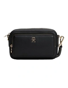 Icon Camera Crossbody Bag in Black