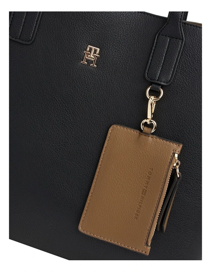 Icon Satchel Bag in Black image 3