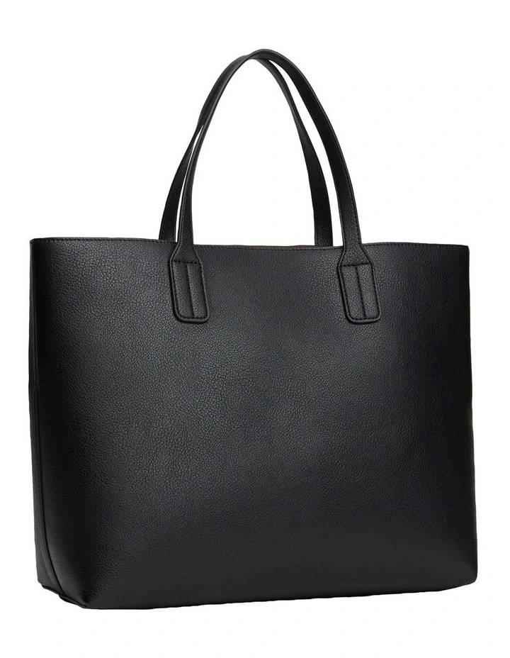 Icon Satchel Bag in Black image 3