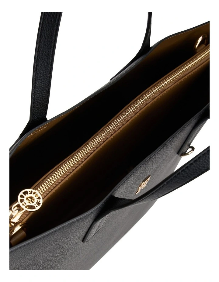 Icon Satchel Bag in Black image 4