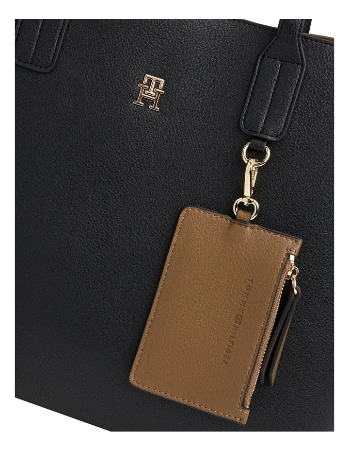 Icon Satchel Bag in Black image 6