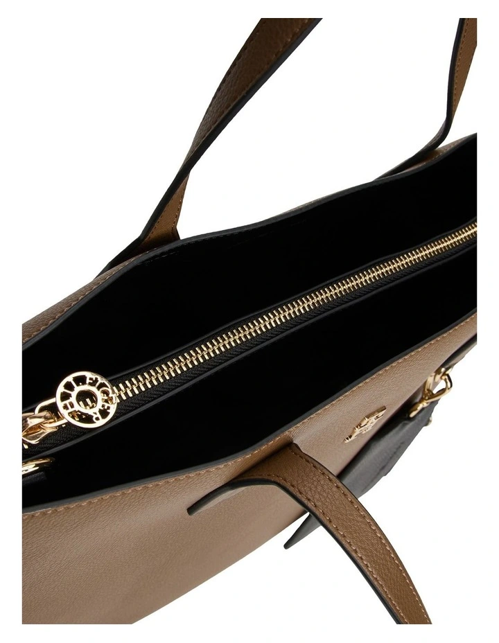 Icon Satchel Bag in Brown image 4