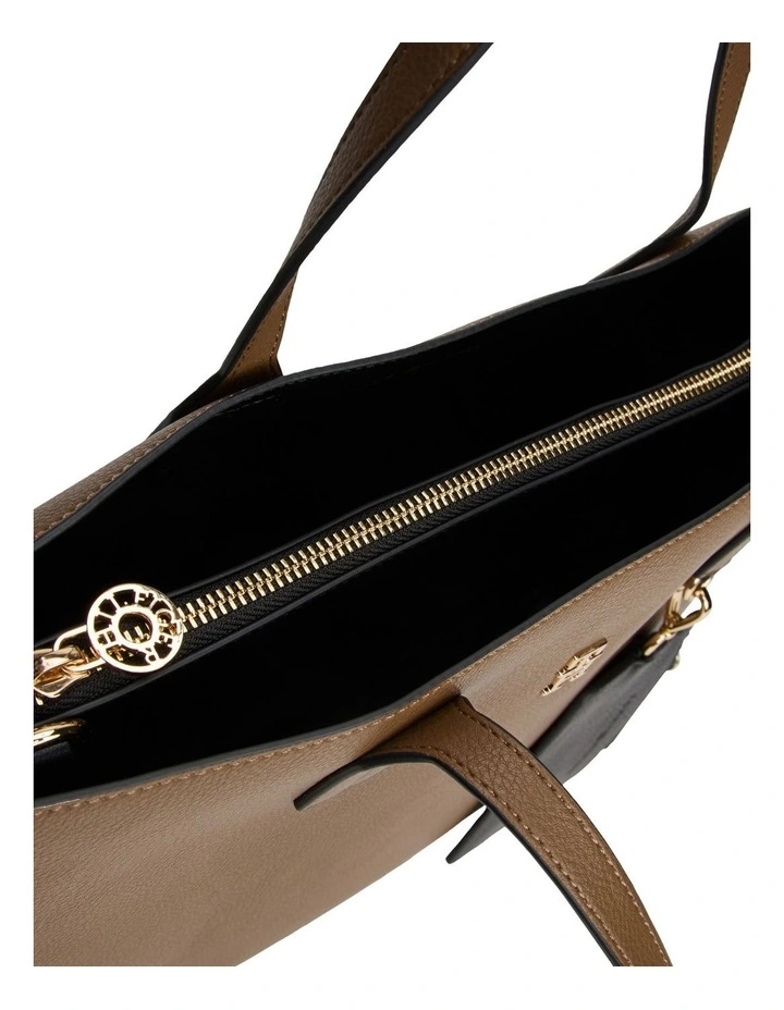 Icon Satchel Bag in Brown image 4