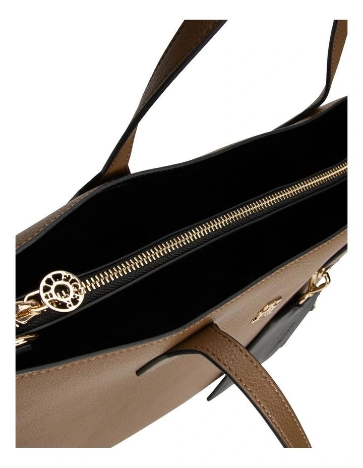 Icon Satchel Bag in Brown image 5