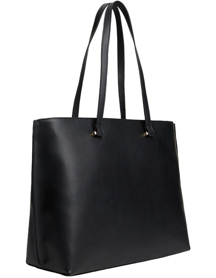 Solid Tote Bag in Black image 2