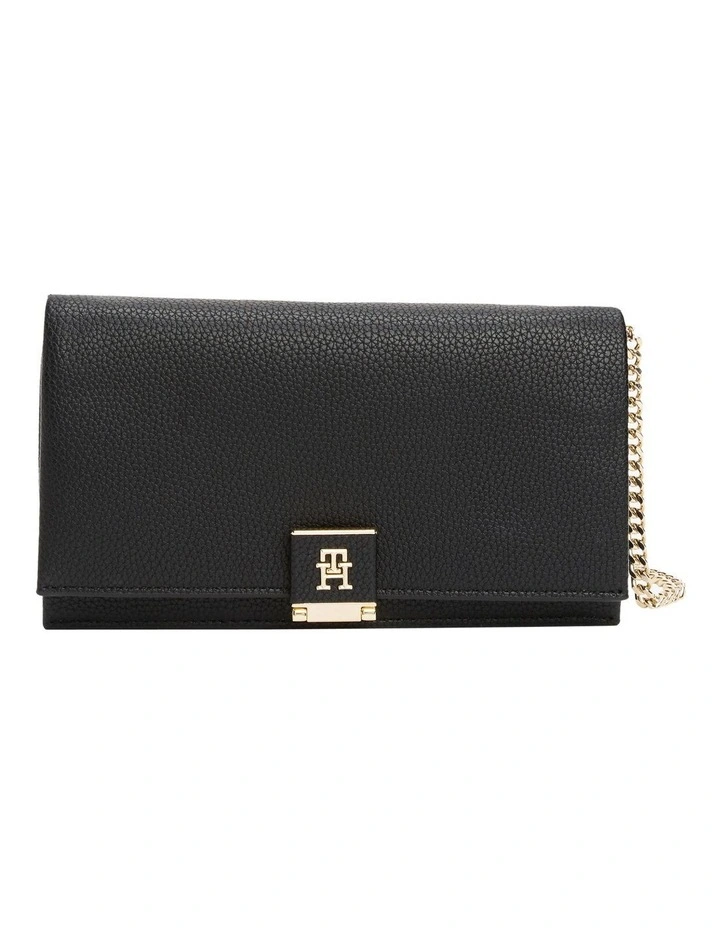 Her Chain Crossover Crossbody Bag in Black image 1