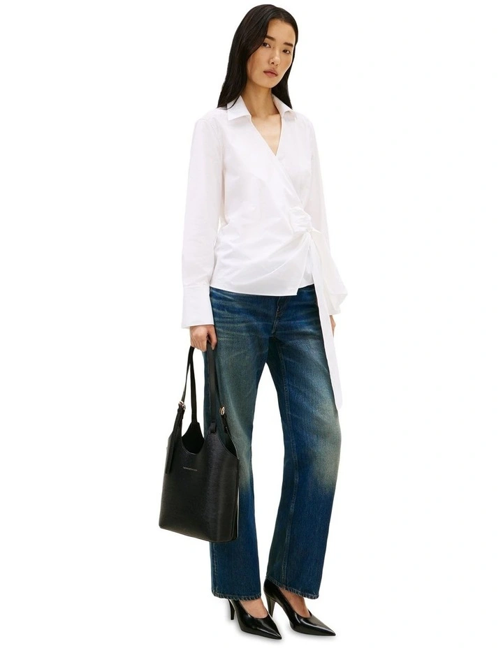 Modern Tote Bag in Black image 2