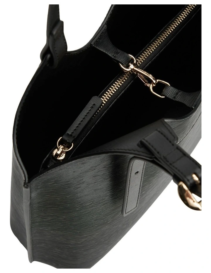 Modern Tote Bag in Black image 4