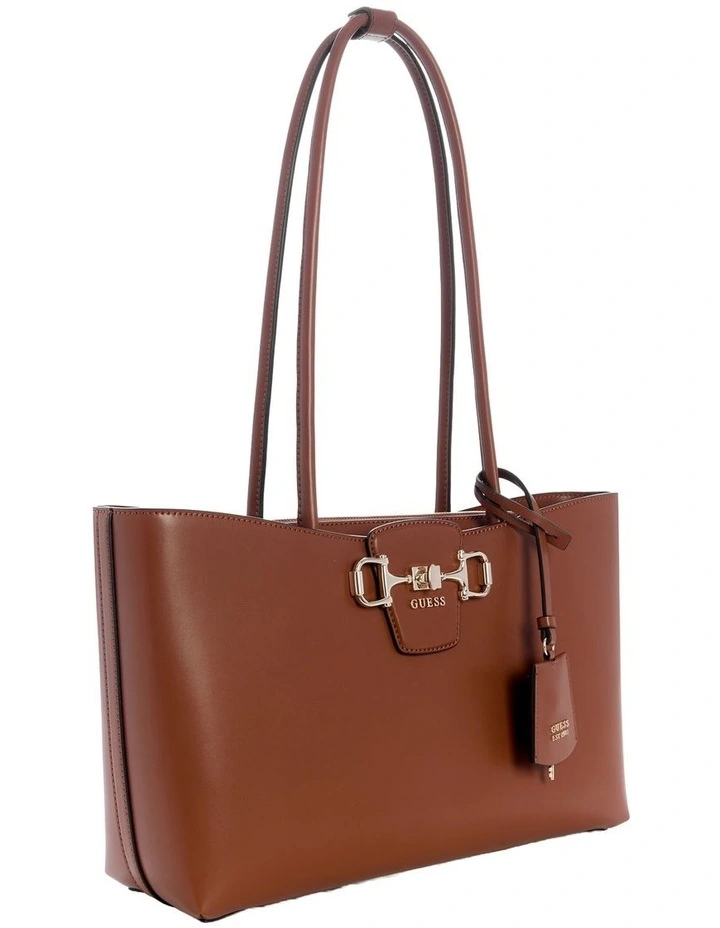Janie Girlfriend Tote Bag in Cognac image 2