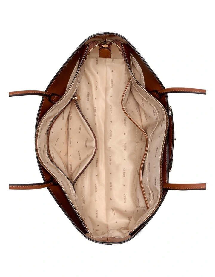 Janie Girlfriend Tote Bag in Cognac image 4