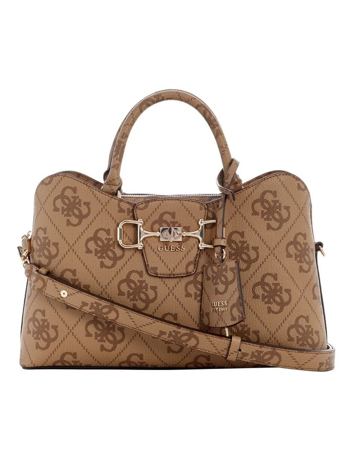 Janie Girlfriend Satchel Bag in Latte Logo image 1