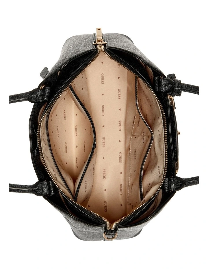 Janie Girlfriend Satchel Bag in Latte Logo image 4