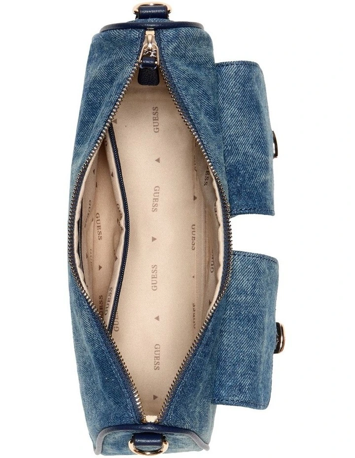Kassie Shoulder Bag in Denim image 4