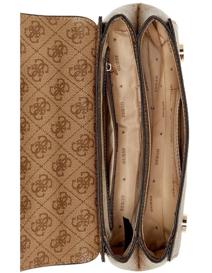 Leona Crossbody Bag in Latte Logo image 4