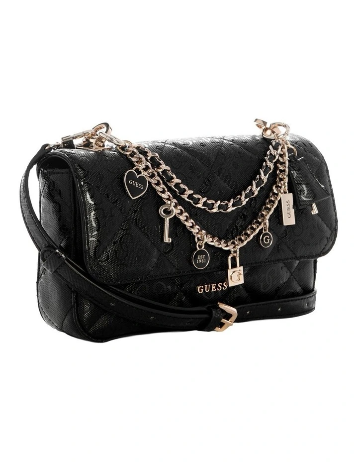 Libby Satchel Bag in Black image 2
