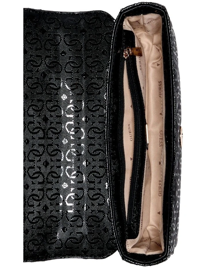 Libby Satchel Bag in Black image 4