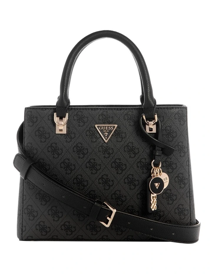 Noelle II Small Satchel Bag in Coal Logo image 1