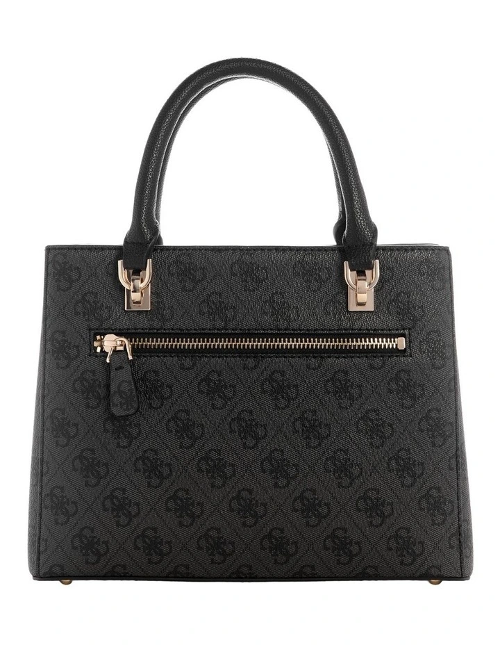 Noelle II Small Satchel Bag in Coal Logo image 3