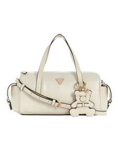 Kassie Small Satchel Bag in Off White