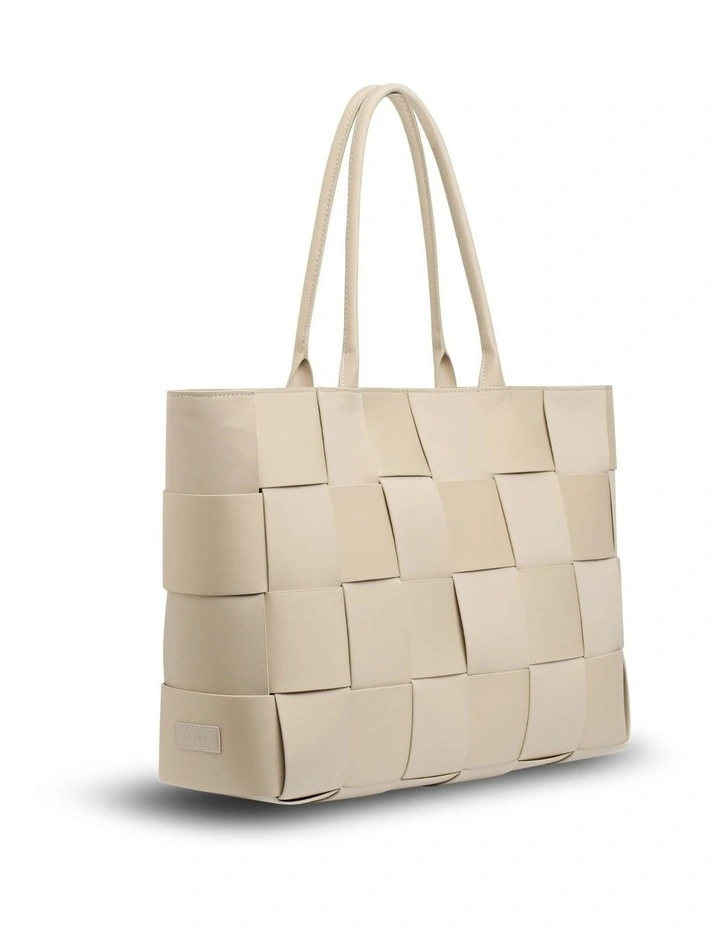 The Holiday Tote Bag in Buff Beige image 2