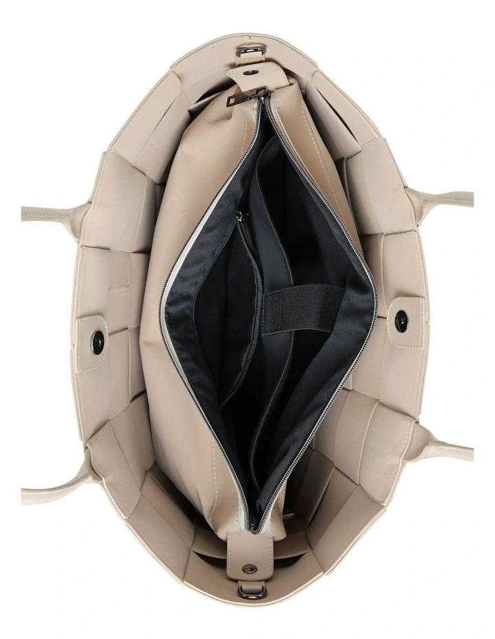 The Holiday Tote Bag in Buff Beige image 4